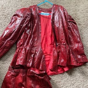 Authentic Snakeskin Jacket and matching shirt
